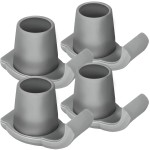 Dotday 4 Pack Walker Skis Glides for Folding Walkers, Essentials Universal Walker Accessories for Seniors, Mobility Aid Accessory for Seniors