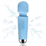 Handheld Electric Back Massager Muscle Relaxation - Relaxes Muscles - Eliminates Fatigue - for Body, feet and arms - Multiple Frequencies and Modes (Light Blue)