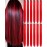 Olldag 12 PCS Red Hair Extensions Clip in, 22 Inch Colored Hair Extensions Party Highlights Long Straight Synthetic Hairpieces for Women Kids Girls Cosplay