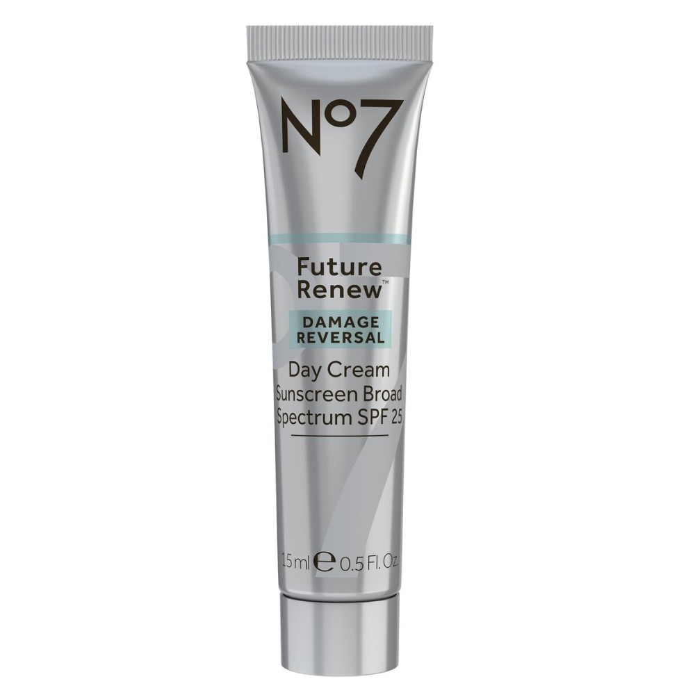 No7 Future Renew Damage Reversal Face Cream with SPF 25 - Anti Aging Face Moisturizer with Skin Firming Benefits - Formulated with Peptide Technology to Protect, Repair & Intensely Hydrate (0.5 Oz)