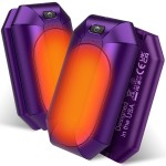 2 Pack AI Hand Warmers Rechargeable, Electric Hand Warmer Reusable, USB Handwarmers, Outdoor/Indoor/Golf/Camping/Hunting/Watch Football/Baseball/Warm Gifts for Men Women Kid Birthday