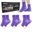 KOLEVAPE 3 Pairs Neuropathy Socks for Women & Men,Nano Comprex Ankle Sleeves Protection Elastic Socks,Soothe Socks for Neuropathy Pain,Anti Fatigue Compression Foot Sleeve Brace Socks