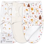 Mama Cheetah Baby Swaddle Blanket with Zipper, Newborn Swaddle Sack, Baby Swaddles Sleep Sack 0-3 Months, Baby Swaddle Wrap for Baby Boy & Girl, 3-Pack