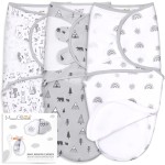 Mama Cheetah Baby Swaddle Blanket with Zipper, Newborn Swaddle Sack, Baby Swaddles Sleep Sack 4-7 lbs, Baby Swaddle Wrap for Baby Boy & Baby Girl, 3-Pack