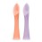 Olababy 100% Silicone Soft-Tip Training Spoon for Baby Led Weaning 2pack (Coral/Lilac)