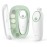 Momcozy Baby Nail File Electric, Gentle Baby Nail Trimmer Electric, Baby Nail Clipper with Night Light, 7 Grinding Head Replacement Pads, Green