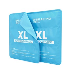 Reusable Ice Pack for Injuries | 11 x 14.5 - 2 Pack XL | Hot & Cold Pack | Large Ice Pack for Back Pain Relief, Soft Ice Packs Reusable, Flexible When Frozen