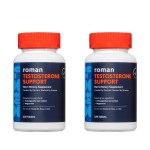 Ro Testosterone Support for Men | Daily Nutritional Supplement with Ashwagandha to Support Healthy Testosterone Levels and Magnesium to Promote Muscular Health | 2-Pack (240 Tablets)