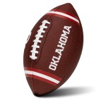 Franklin Sports Oklahoma Sooners Kids NCAA Youth Football - Official College Team Junior Footballs with Team Logos for Kids - Junior Size PVC Ball - Backyard + Tailgate Ball - 8.5