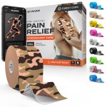 Kinesiology Tape-Incredible Support for Athletic Sports and Recovery + Free Taping Guide-Uncut 2 inch 32 feet Roll (Forest Camo + Free Taping Guide, Pack of 1)