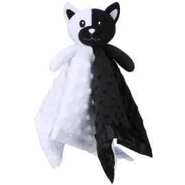 Pro Goleem Cat Loveys for Babies, Soft Security Blanket High Contrast Baby Toys for Newborn Stuffed Animals Baby Gifts for Boys and Girls, 16 Inch