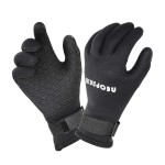 XUKER Water Gloves, 3mm & 5mm Neoprene Five Finger Warm Wetsuit Winter Gloves for Scuba Diving Snorkeling Paddling Surfing Kayaking Canoeing Spearfishing Skiing (3mm-Black, 3XL)
