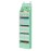 Univivi 6-Shelf Over Door Hanging Organizer Fabric Baby Door Storage with 5 Large Pockets and 3 Small PVC Pockets Wall Mount Hanging Storage Organizers for Baby Essential (Green)