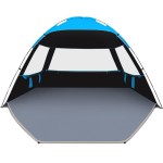 Venustas Beach Tent Sun Shelter for 3/4-5/6-7/8-10 Person, UPF 50+ UV Protection Beach Canopy, Lightweight and Easy Setup Cabana, Portable Beach Shade Tent