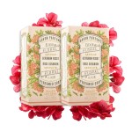 Panier des Sens - Rose Geranium Bar Soap - Moisturizing Gentle Scented Soap Bar - Natural Soap with Olive Oil - 97% Natural Ingredients Made in France - Vegan Friendly - Body & Hand Soap Bars 2x5.3 oz