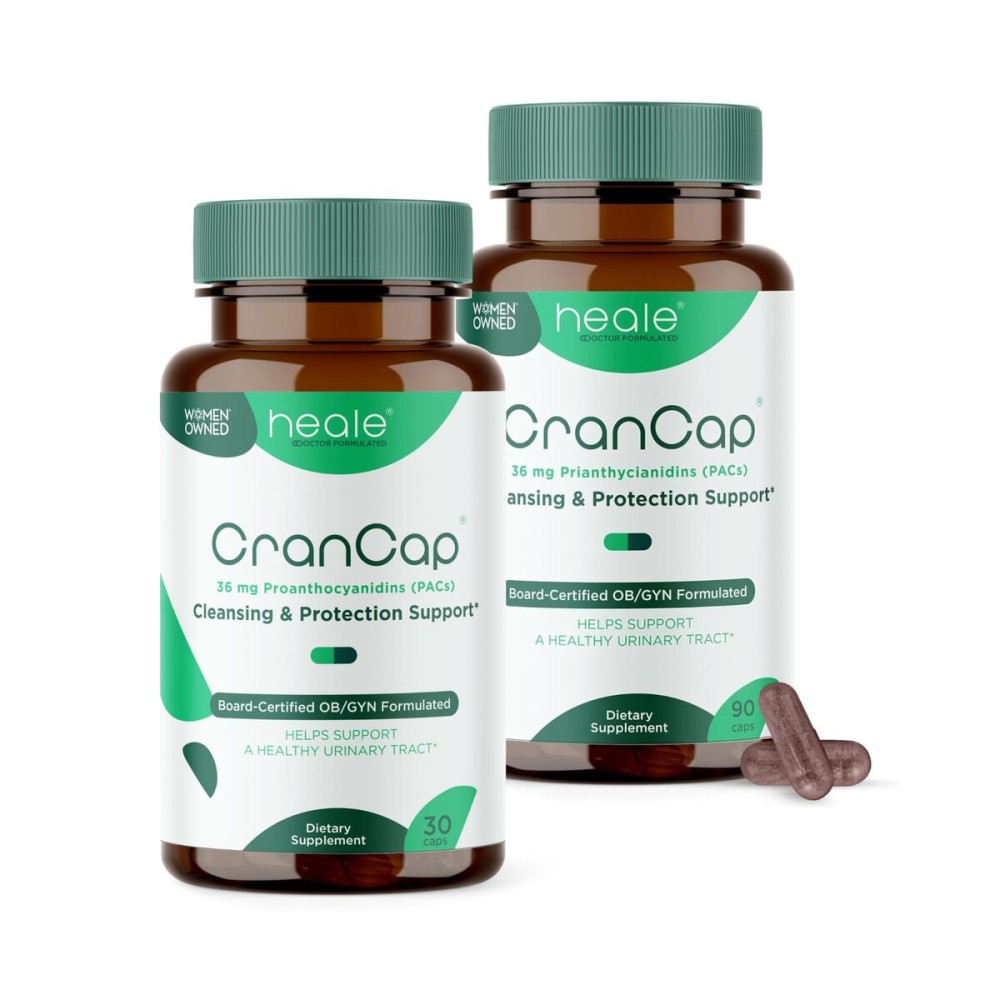 CranCap - Cranberry Pills - Urinary Tract Health Cranberry Supplement - 36mg of Potent PACs - Non GMO, Vegan, Gluten Free - by Heale - 120 Capsules