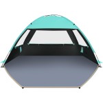 Gorich Beach Tent Sun Shelter for 3/4-5/6-7/8-10 Person with UPF 50 UV Protection, Lightweight & Easy Setup Beach Shade Canopy, Portable Beach Shade Tent Beach Cabana