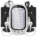 CESLIFF Dual Channel TENS EMS Unit Large Screen 24 Modes 36 Levels Intensity Muscle Stimulator, Rechargeable Electric Pulse Massager TENS Machine for Lower Back Neck Shoulder Pain Relief with 10 Pads