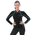 GoldFin Wetsuit Top Women, 2mm Wetsuits Jacket Long Sleeve Neoprene Tops for Water Aerobics Diving Surfing Swimming