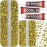B7000 Gem Glue on 7500Pcs Metallic Bright Gold Rhinestones Flatback for Crafts Clothes Decoration Clothing Fabric, Flat Back Crystals for Crafting Costumes, Gluefix Bedazzling Kit 2/3/4/5 mm