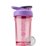 BlenderBottle Sport Shaker Bottle with Wire Whisk, 24-Ounce, Purple - Protein Shakes & Hydration for Athletes & Fitness Enthusiasts, Easy Mixing, Durable & Lightweight, Lockable Lid