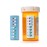 TAKE-N-SLIDE Peel and Stick Reusable for 12+Refills, Pill/Medication/Vitamin/Pet Med Tracker& Reminder, Attach to Your Bottle, Organizer-Free, CurvedBack, White & Blue (2-Pack, 1 Each)