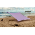 Neso Grande Portable Beach Tent Sun Shelter - Lightweight Beach Shade Canopy - Easy Setup for Family Outings - Patented Reinforced Corners - UPF 50+ Sun Protection - 7ft Tall, 9 x 9ft - Lavender