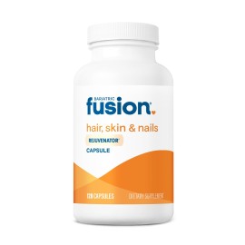 Bariatric Fusion ONE Per Day Bariatric Hair Skin and Nails Vitamins REJUVENATOR for Women | Vegan Hair Growth Vitamins with Biotin, Vitamin B12, and B1 | Easy to Swallow | 120 Capsules