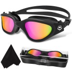WIN.MAX Polarized Swimming Goggles Swim Pool Goggles Anti Fog Anti UV No Leakage Clear Vision for Men Women Adults Teenagers
