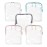 BORSALI TSA Approved Toiletry Bag - Clear Quart Size for 3-1-1 Carry On Travel - Makeup Organizer Cosmetic Pouch with Zipper - Travel Accessories - 5 Pack Colors