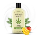 Hemp Heaven Hemp Lotion - Lotion Pineapple & Mango Scent - Natural Hemp Seed Oil, Paraben-Free, 12 oz, Made in USA, Nourishing for Men & Women, EWG Verified, Anti-Aging