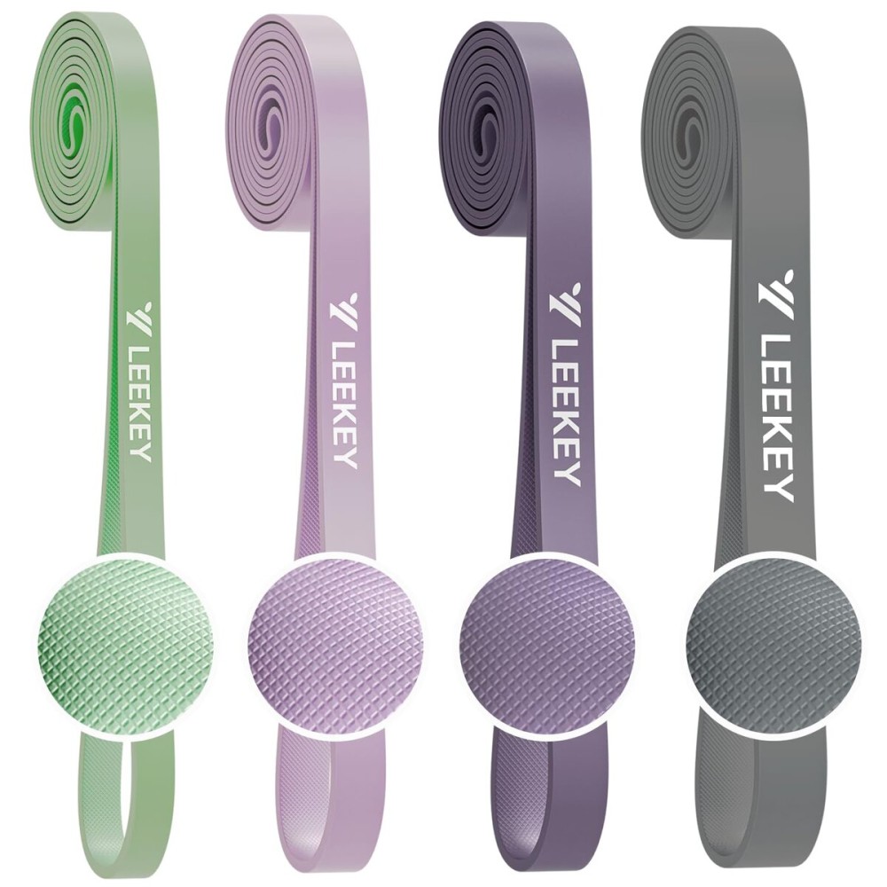 LEEKEY Resistance Bands, Exercise Bands with Handles,Pull Up Assist Bands - Band Set with Door Anchor - Bands for Working Out,Band for Men and Women Fitness Training,Home Workouts