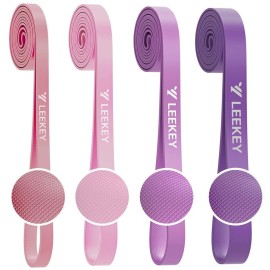 LEEKEY Resistance Bands, Exercise Bands with Handles,Pull Up Assist Bands - Band Set with Door Anchor - Bands for Working Out,Band for Men and Women Fitness Training,Home Workouts