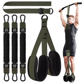 LEEKEY Resistance Bands, Exercise Bands with Handles,Pull Up Assist Bands - Bands for Working Out,Band for Men and Women Fitness Training, Physical Therapy,Home Workouts