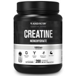 Jacked Factory Creatine Monohydrate Powder 1000g - 5g Daily Creatine Supplement for Men and Women, Vegan-Friendly, Third-Party Tested - 200 Servings, Unflavored