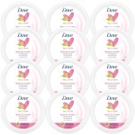 Dove Lotion, Beauty Cream - Light, Fast-Absorbing Face and Body Cream for Normal to Dry Skin, 24-Hour Moisture, Travel Size, 2.53 Fl Oz. (Pack of 12)