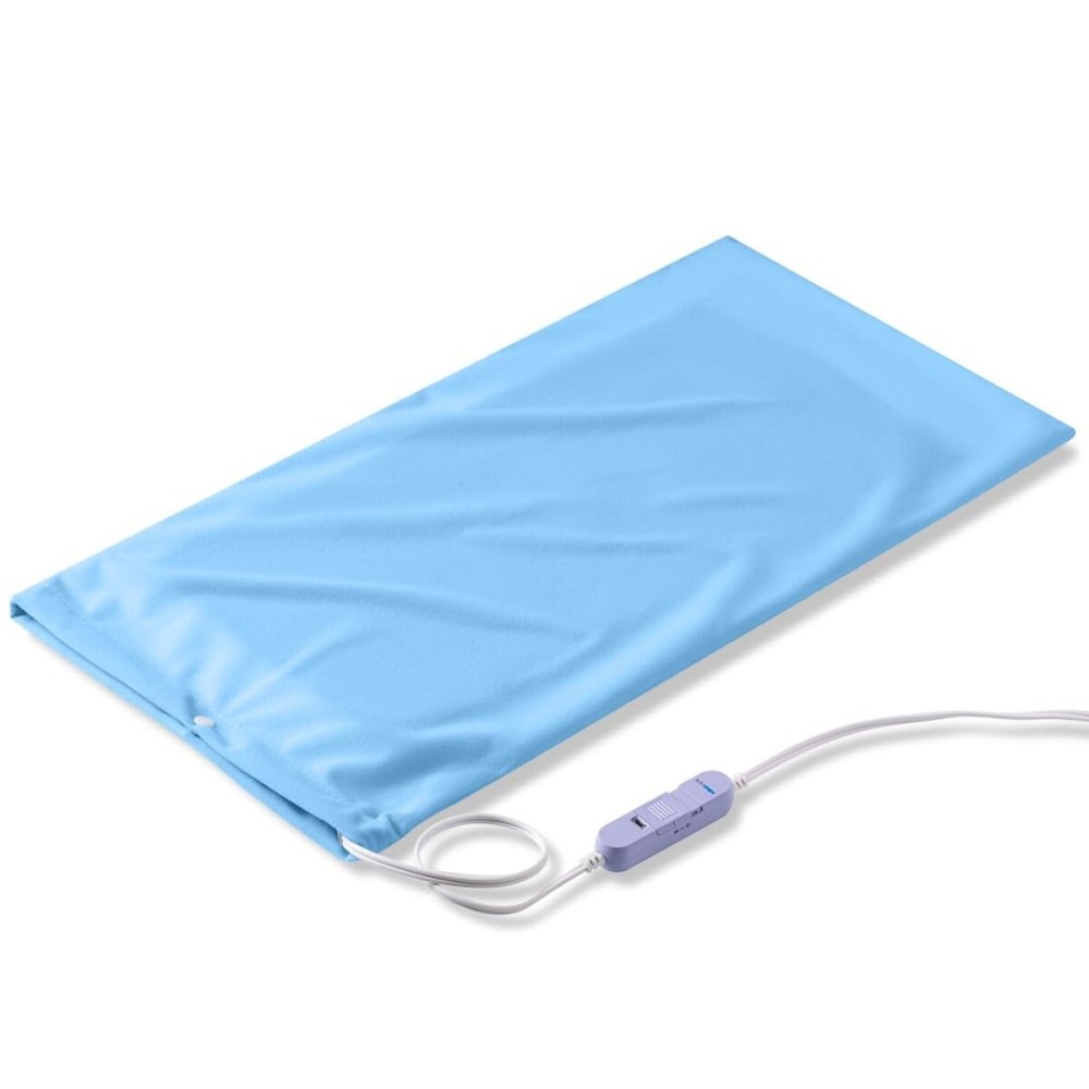 Boncare Stay-On Large Vinyl Electric Heating Pad for Neck and Shoulders and Back Without Auto-Off, Low & High Heat Levels, Waterproof Hot Heat Pad with Washable Cover (12x24, 1-Pack)