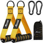 HPYGN Exercise Handles, D Handle Cable Attachment, Grip Attachments for Cable Machine Pulleys, Resistance Bands and Strength Trainers, Pull Down Exercise Accessories, Home Gym Exercise Machine Attachments