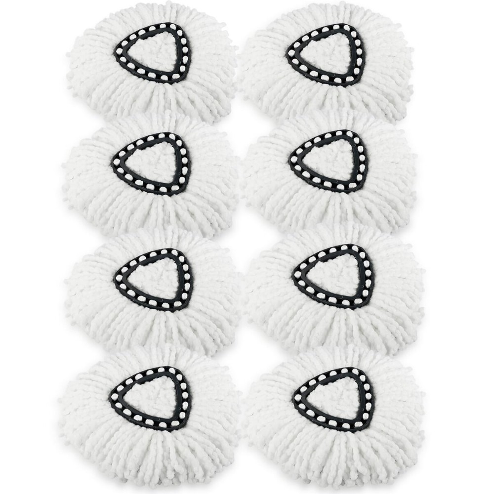 (Pack of 8) Spin Mop Heads Replacements Mop Refill Compatible with Ocedar 1-Tank Easywring Spinning Mop Replace Head