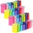 BLEWINDZ 64 Pieces Gift Bags Bulk with 64 Tissues, Small Party Favor Bags with Handles, Rainbow Goodie Bag for Wedding, Birthday, Shopping, Party Supplies