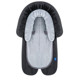 COOLBEBE New 2-in-1 Babybody Supports for Baby Newborn Infants - Extra Soft Stroller Cushion Pads Car Seat Insert, Seasons, Black