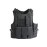 Invenko Tactical Molle Airsoft Vest Outdoor Hunting Paintball Sports Outdoor Gaming Security Guard Duty Cosplay Soft Vest Black wire