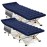 Camping Cot, 450LBS(Max Load), Portable Folding Outdoor Bed with Carry Bag for Adults Kids, Heavy Duty Cot for Traveling Gear Supplier, Office Nap, Beach Vocation and Home Lounging (2PACK Grey+bed)