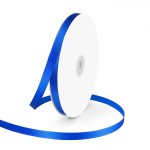 3/8 Wide x 100 Yards Single Face Polyester Satin Ribbon, Satin Ribbon for Crafts, Gift, Hair Bows, Wedding Party Decoration, Bow Making & Other Projects (Royal Blue)