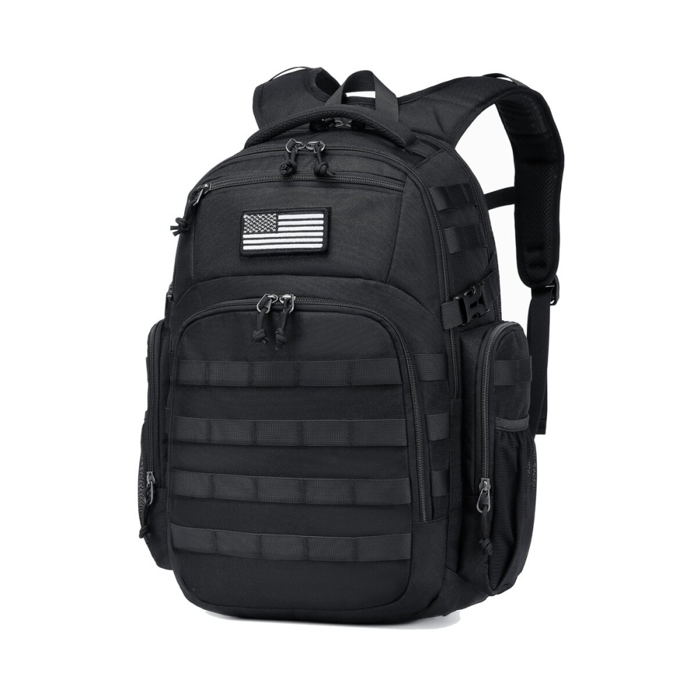 Wotony Military tactical backpack, backpack for men black small tactical assault bag (pro-black, 21inch pro)