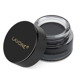 Eyebrow Pomade - Waterproof Brow Pomade for Long-lasting Results,Smudge Proof and Sweat Resistant Formula,Natural Eyebrow Makeup for All Skin Types and Tones - Black