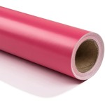 RUSPEPA Hot Pink Wrapping Paper Solid Color - Mini Roll - for Christmas, Wedding, Birthday, Shower, Congrats, and Holiday - 17 Inches X 32.8 Feet