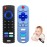 ERSIHUA 2-Pack Silicone Baby Teething Toys, TV Remote Teethers for 6-12-18 Months Infant, Fire Stick Remote Control Shape Baby Silicone Teethers, Chew Toys for Boys and Girls (New-F Black+R Blue)