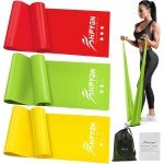 HPYGN Resistance Bands, Elastic Exercise Bands for Physical Therapy Yoga Pilates at Home, Yoga, Suitable for Workout, Strength Training, Pilates, Physiotherapy