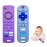 ERSIHUA 2-Pack Silicone Baby Teething Toys, TV Remote Teethers for 6-12-18 Months Infant, Fire Stick Remote Control Shape Baby Silicone Teethers, Chew Toys for Boys and Girls (New-F Purple+R Blue)
